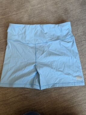 Savage X Fenty Light Blue High-Waist Bike Shorts